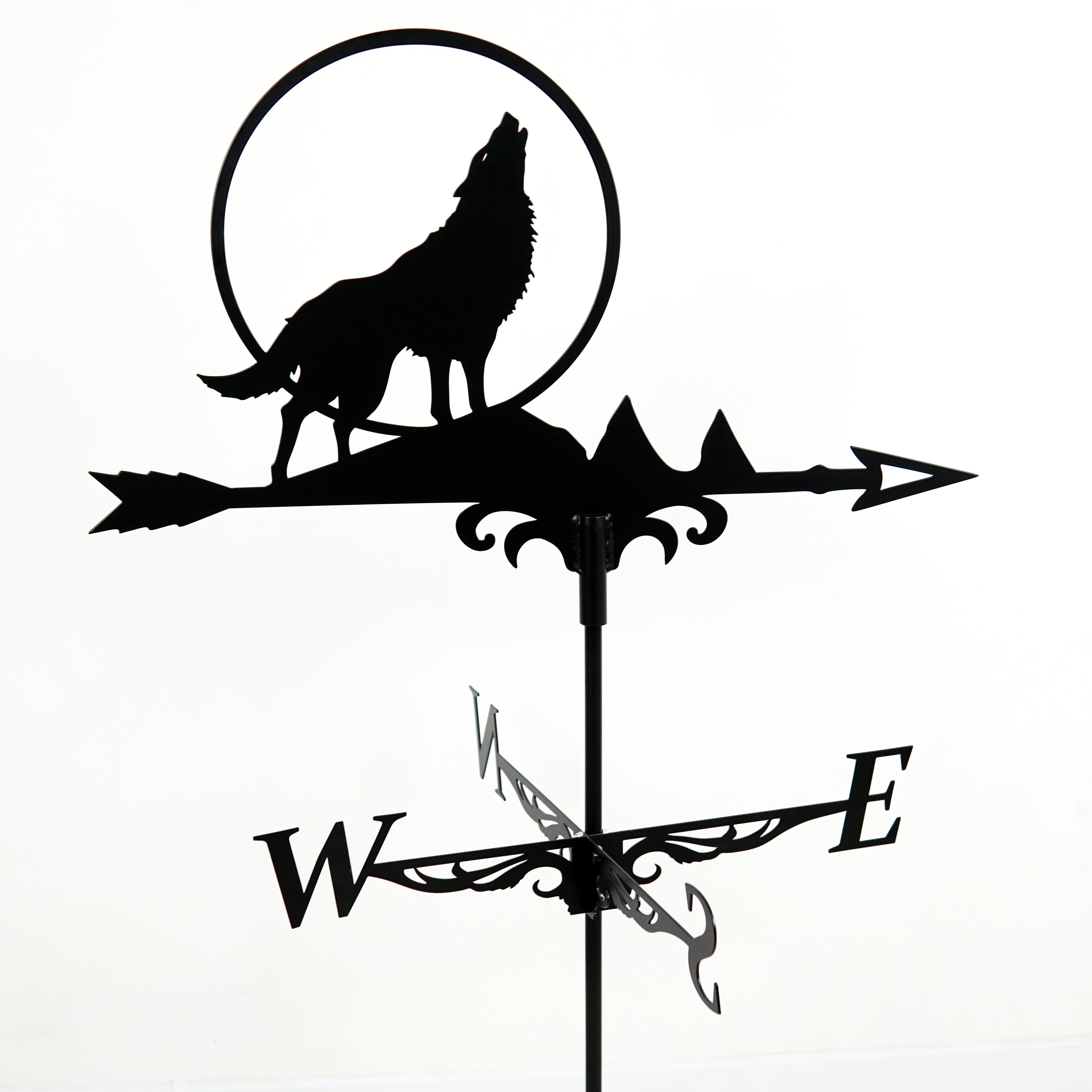 Флюгер на крышу Волк и луна 70 см Черный (1135454) Флюгер на крышу Волк и луна 70 см Черный (1135454)