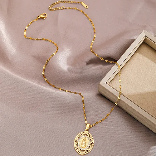 Подвеска на шею с образом Девы Марии (G00046) - фото 4 Подвеска на шею с образом Девы Марии (G00046) - фото 4