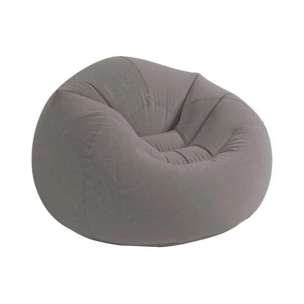 Крісло надувне Intex Beanless Bag Chair Сірий (D-2019091454)