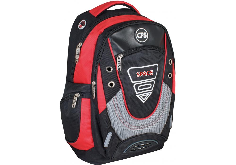 Рюкзак молодежный Cool For School 47x35x16 см 26-35 л Черный (CF86506)