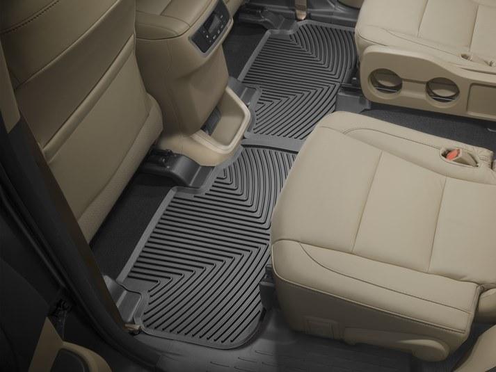 Килимки автомобільні задні гумові WeatherTech W334 Toyota Highlander 2014-2019 Чорний (1185135767) - фото 1