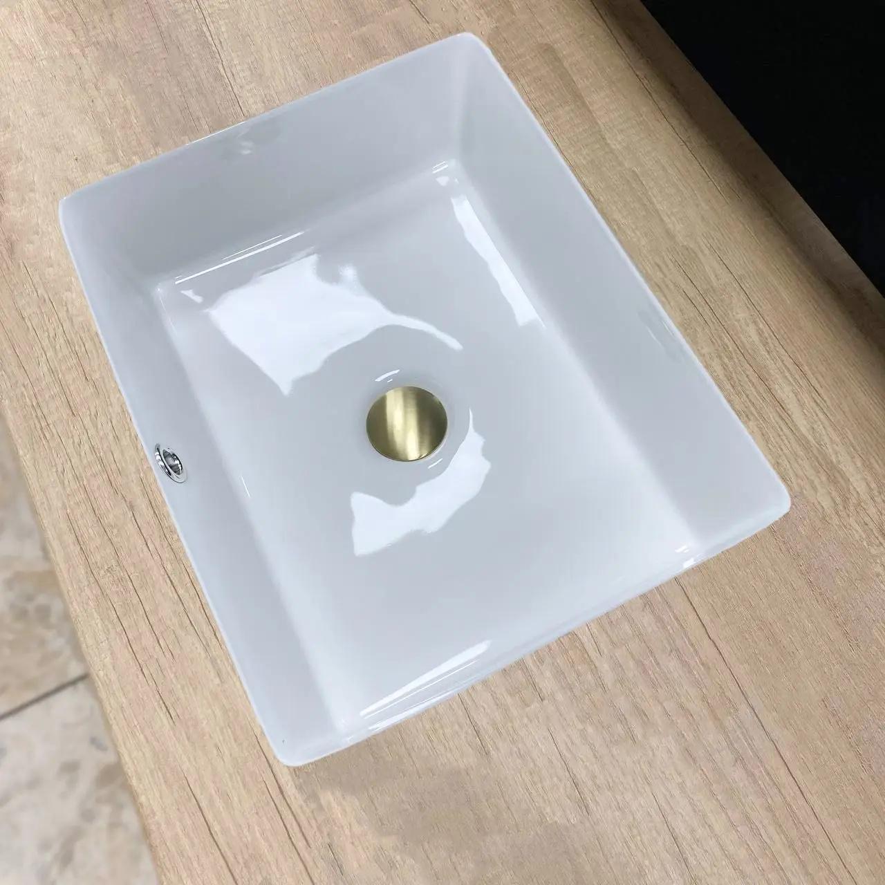 Раковина врезная VBI Merano прямоугольная 410x495 мм Белый (RM-VBI-018004) - фото 2 Раковина врезная VBI Merano прямоугольная 410x495 мм Белый (RM-VBI-018004) - фото 2