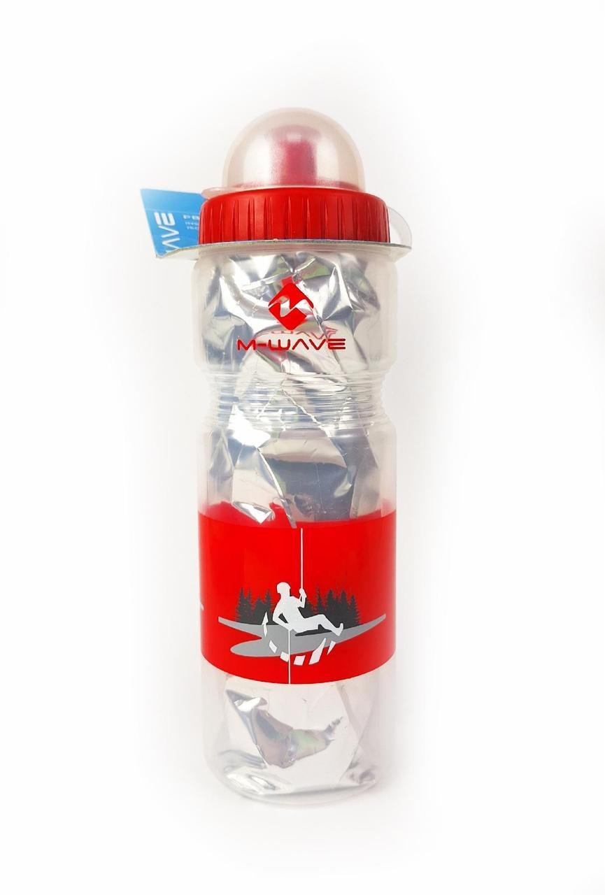 Фляга велосипедна M-Wave PBO-400 термо 400 мл Сріблясто-червоний (G0000313)