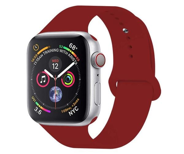 Ремешок Silicone для Apple Watch 38/40 мм Темно-малиновый (15277) Ремешок Silicone для Apple Watch 38/40 мм Темно-малиновый (15277)