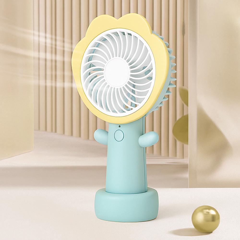 Вентилятор портативний на акумуляторі та USB Квітка Жовтий (51-жов-BT-8861) - фото 5 Вентилятор портативний на акумуляторі та USB Квітка Жовтий (51-жов-BT-8861) - фото 5