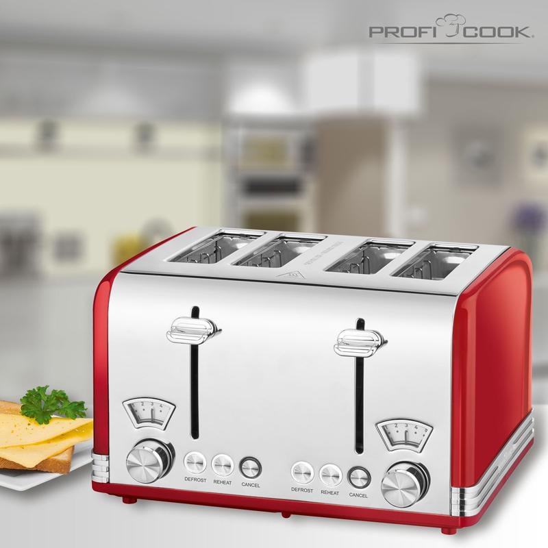 Тостер Profi Cook PC-TА 1194 Red - фото 3