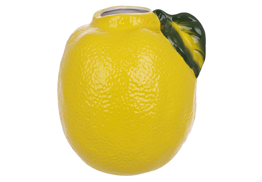 Ваза керамическая Лимон 17,6х19,9 см (998-009)