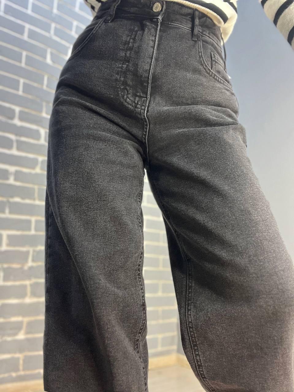 Джинсы женские Jeandia 71-4133 skater утепленные на байке широкие бананы р. 34 Черный (3099) - фото 6 Джинсы женские Jeandia 71-4133 skater утепленные на байке широкие бананы р. 34 Черный (3099) - фото 6