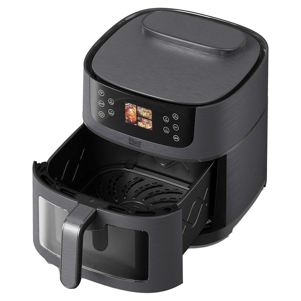 Аэрофритюрница с парой iHunt Bro Air Fryer AI Steam 1800 Вт Wi-Fi управление/сенсорный дисплей/режимы AI-подготовка 8 л (35454326)