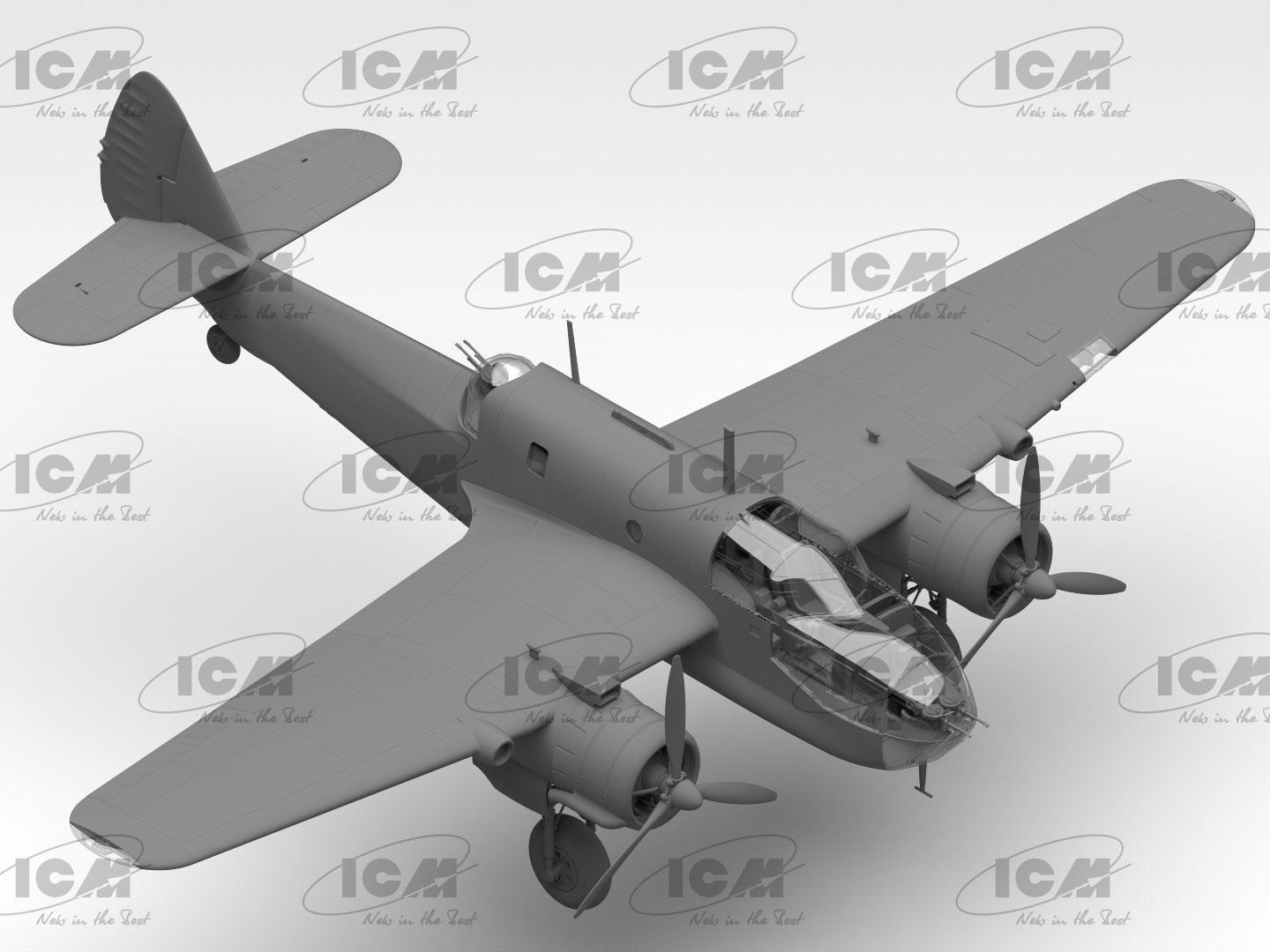 Сборная модель ICM Bristol Beaufort Mk.I британский торпедоносец-бомбардировщик 2 Мировой Войны (48310) - фото 13