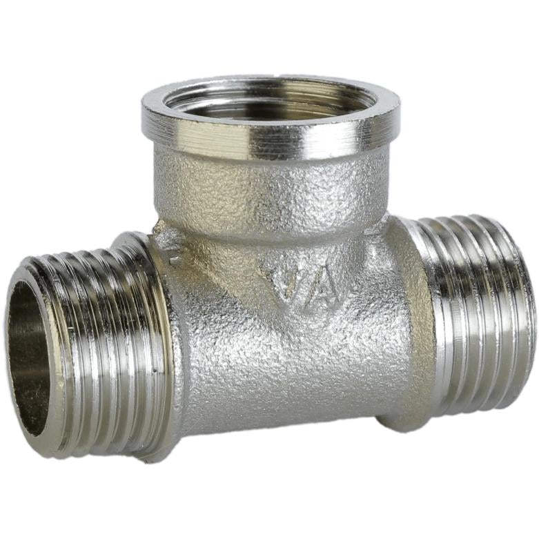 Тройник VA 000024895 никель наружная-внутренняя-наружная 1/2" (154030)