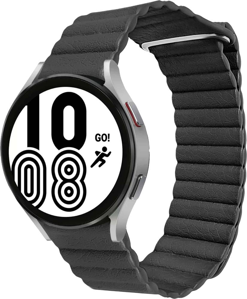 Ремешок кожаный Genis для Galaxy Watch 4 44 мм Black (26493-2B) Ремешок кожаный Genis для Galaxy Watch 4 44 мм Black (26493-2B)
