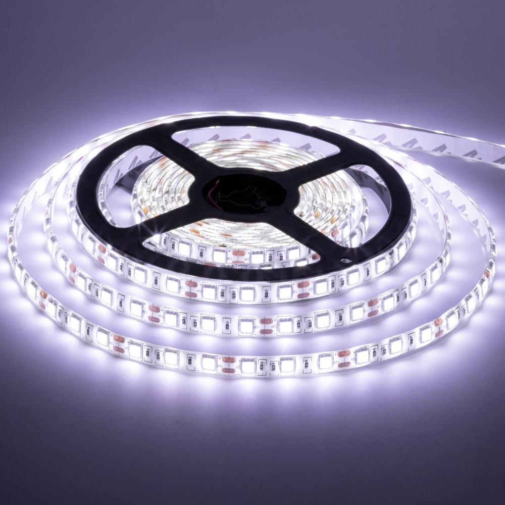 Світлодіодна стрічка MTK 5730W-12 12V SMD5730 60LED/м IP20 13,6W/м 5 м Білий (1012021)