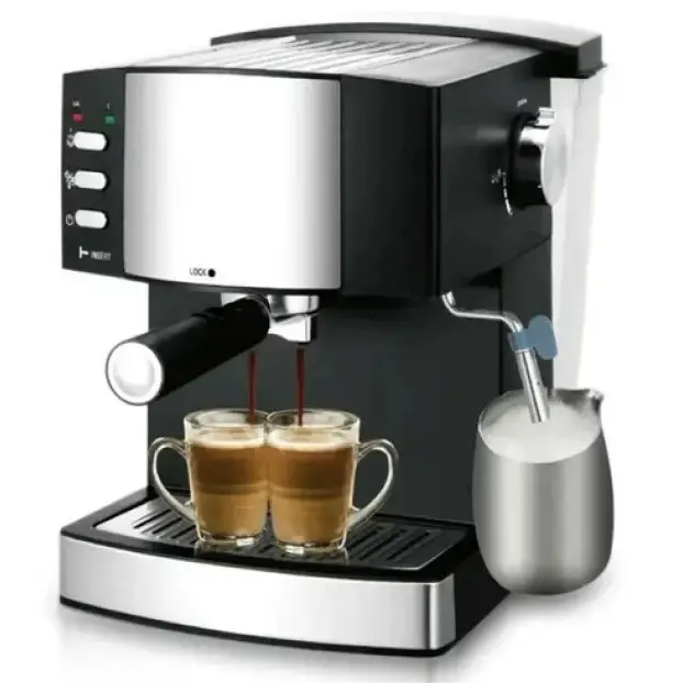 Кофеварка рожковая Domotec MS-113 850 Вт 15 бар 1,6 л Black (9846)