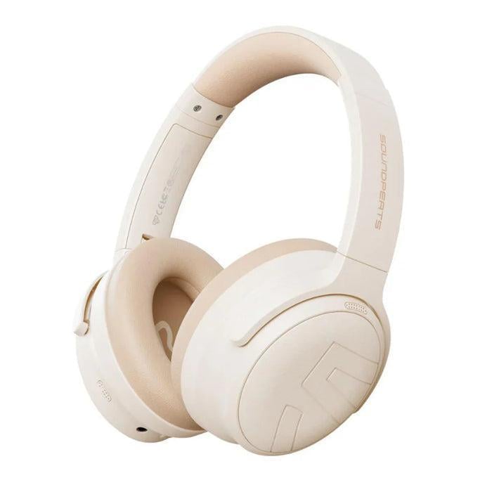 Навушники бездротові Soundpeats Space Pro з микрофонами LDAC ANC Бежевий (2674939102)