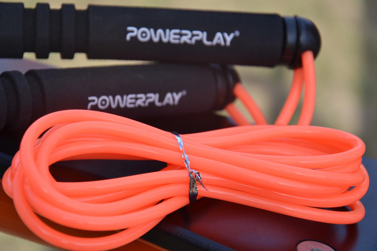 Скакалка PowerPlay 4205 Classic Plus Jump Rope 2,7 м Оранжевый - фото 9