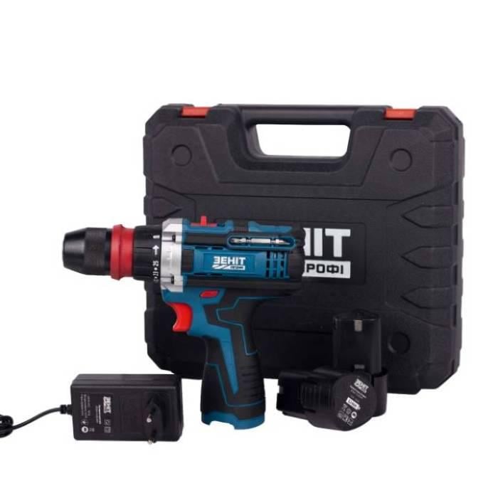 Шуруповерт акумуляторний Зеніт Профі ЗПША-12/20 DFR Профі 12V 2000 mAh Blue (853781) - фото 2 Шуруповерт акумуляторний Зеніт Профі ЗПША-12/20 DFR Профі 12V 2000 mAh Blue (853781) - фото 2