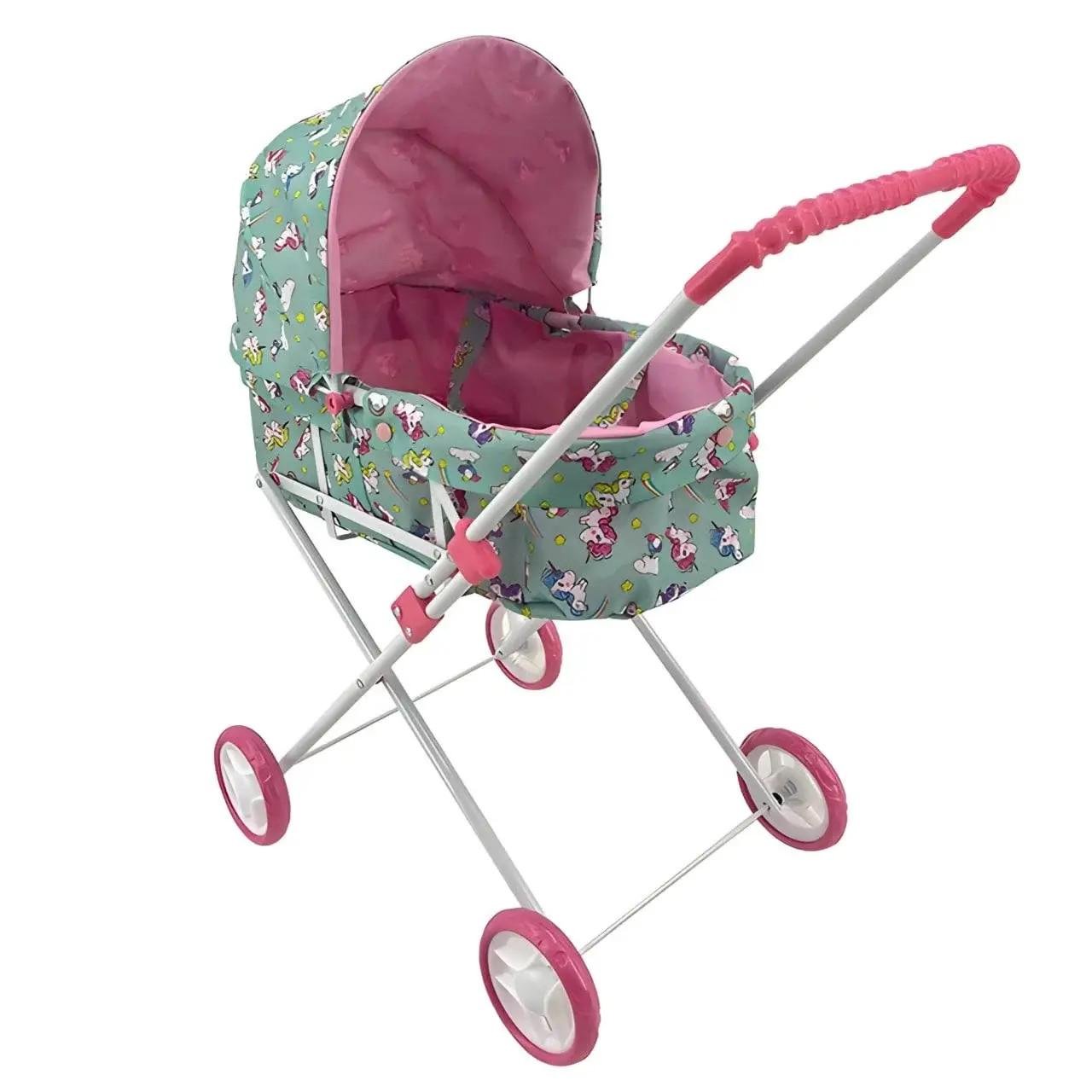 Коляска для куклы 9308 Пони Голубой (30076419)