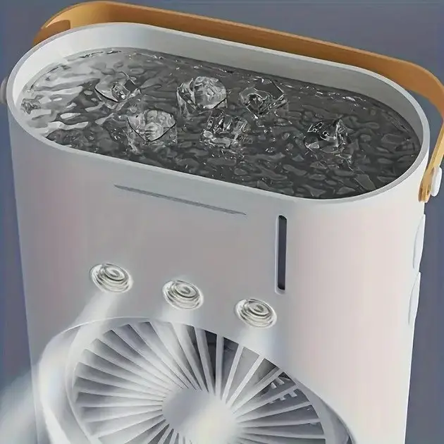 Вентилятор портативный Air Double-ended Spray Fan USB с распылителем LED (26389742) - фото 5 Вентилятор портативный Air Double-ended Spray Fan USB с распылителем LED (26389742) - фото 5