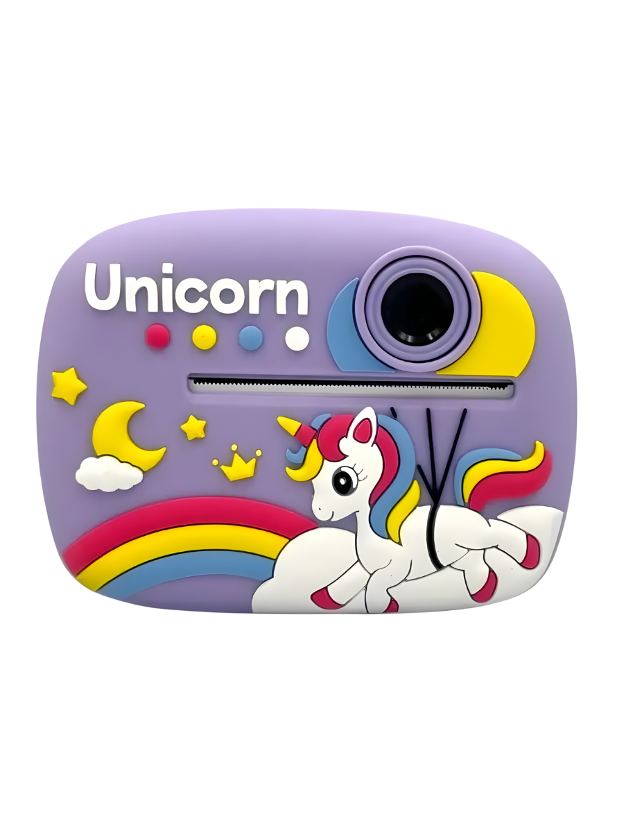 Фотоапарат миттєвого друку дитячий Єдиноріг Full HD акумуляторний з відео та термопапером 2,4" 12 мП Фіолетовий (5068766629) Фотоапарат миттєвого друку дитячий Єдиноріг Full HD акумуляторний з відео та термопапером 2,4" 12 мП Фіолетовий (5068766629)