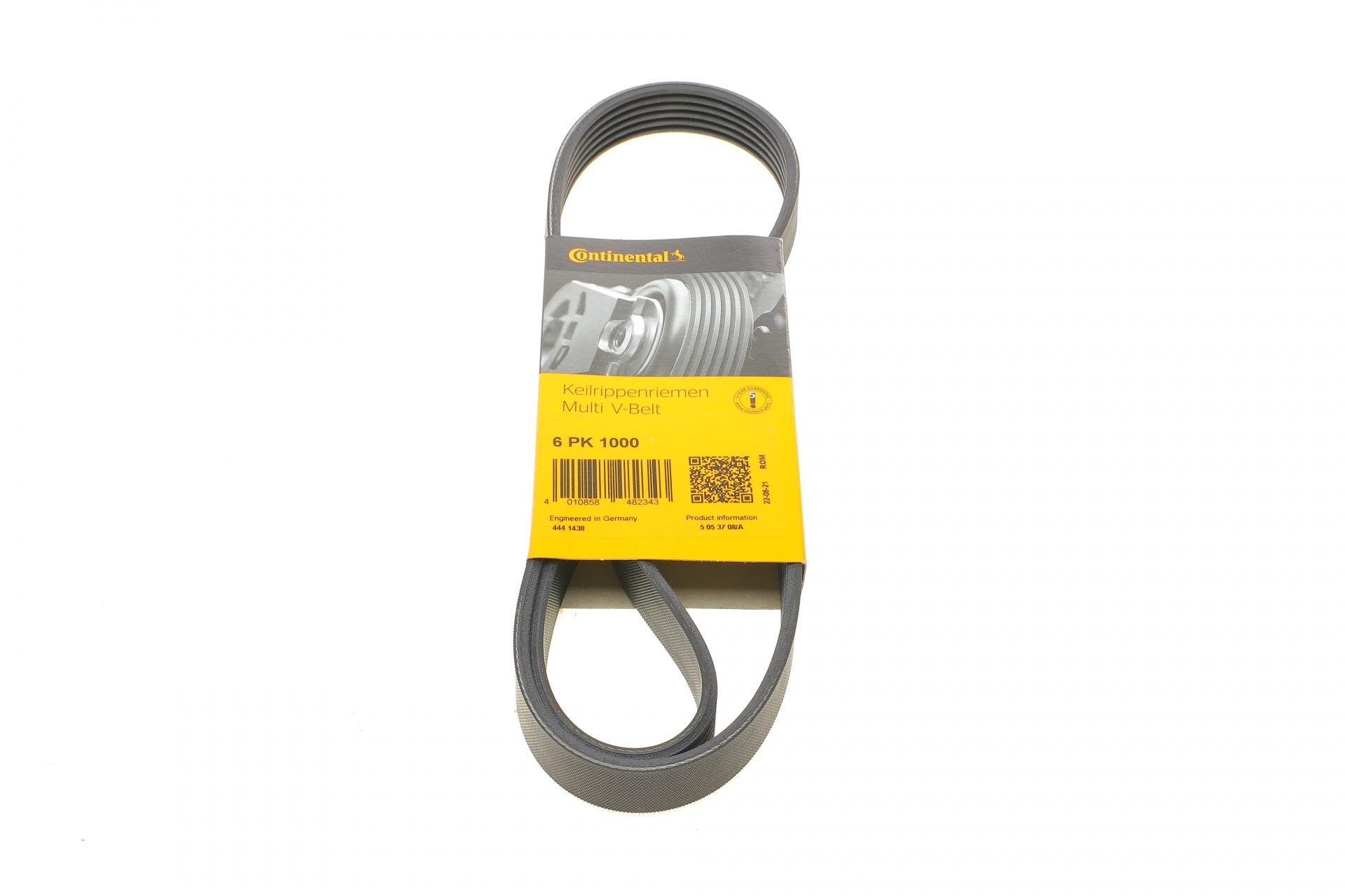 Ремінь генератора Continental для MB OM601/602 -PS (6PK1000)