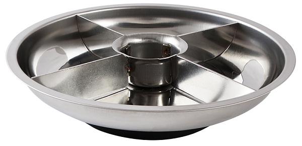 Тарелка магнитная АСКО-УКРЕМ 7003В ⌀148x22 мм секционная нержавеющая сталь (A0200020058)