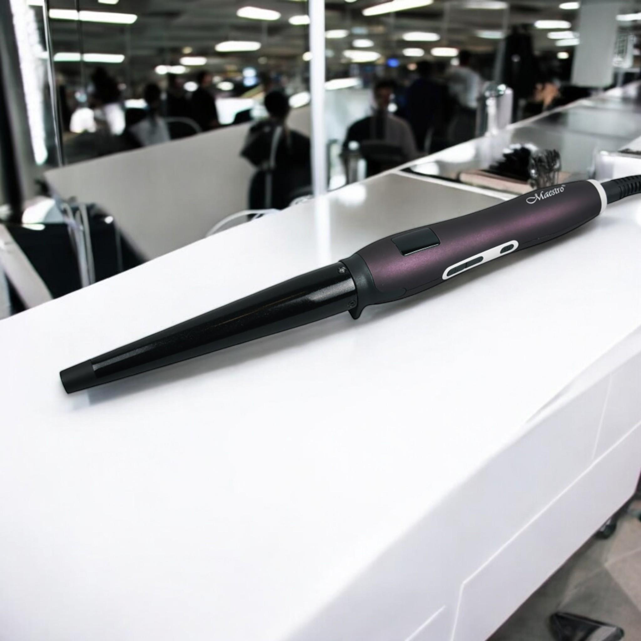 Плойка-локон конусная Maestro MR-266 45 Вт Black (P_MR-266 Black) - фото 3