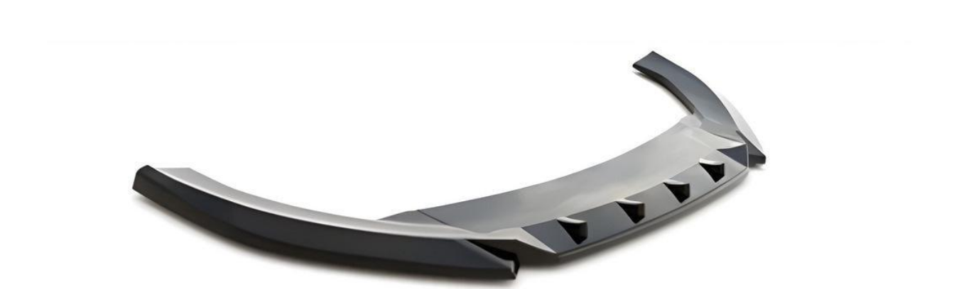 Накладка передняя DPT Lip для Seat Leon 2020- гг. пластик Черный (27668335)