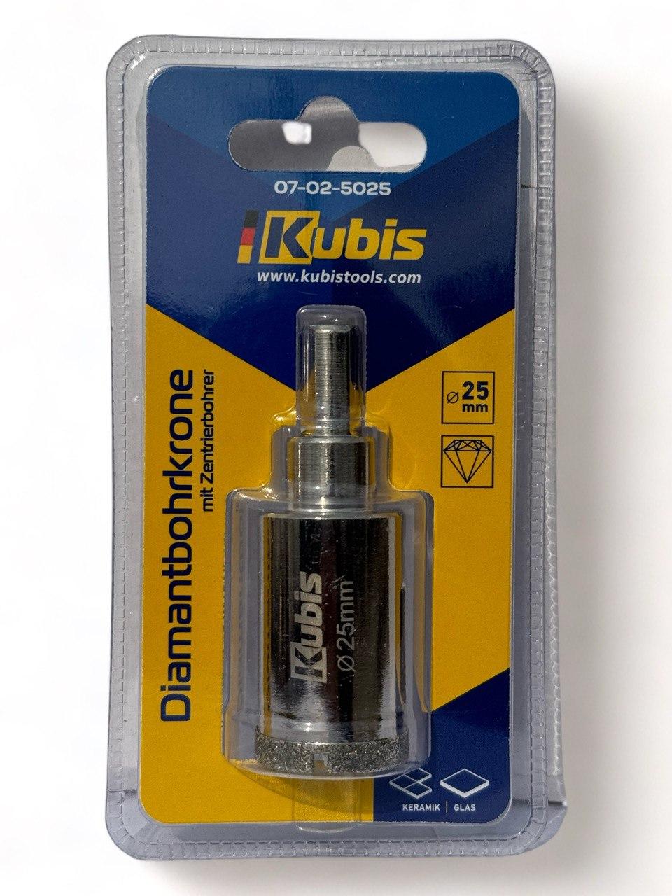 Свердло корончасте алмазне Kubis Vacuum Brazed 25 мм (2153810054) Свердло корончасте алмазне Kubis Vacuum Brazed 25 мм (2153810054)