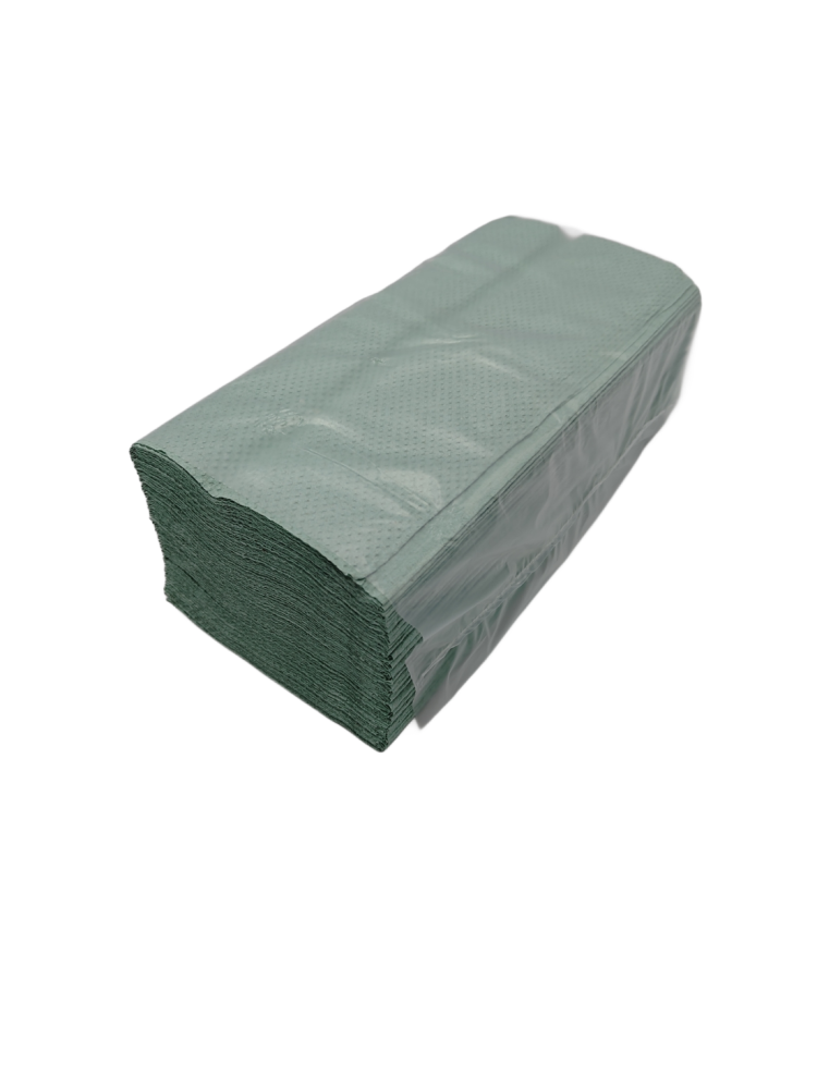 Салфетка-вкладыш V-складка макулатурная Зеленый (16991)