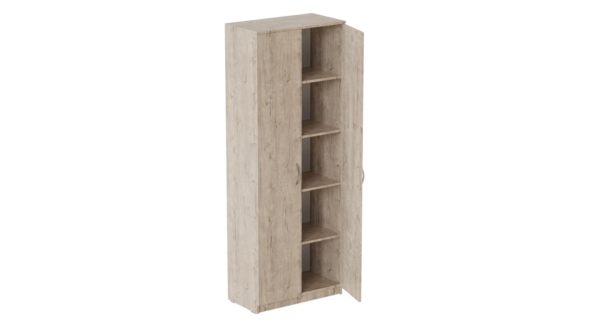 Шкаф Ferrum-decor Анжело на 5 полок 2 двери ДСП 16 мм 1900x800x380 мм Дуб Артизан (FRD-105050)
