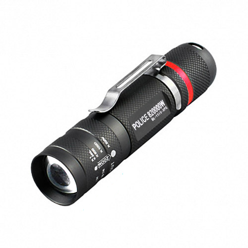 Фонарь ручной 1515-XPE 1хАА/14500 zoom Black (576167)