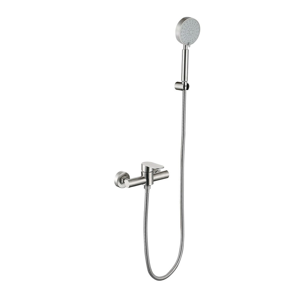 Смеситель для душа Lidz Luna 010 LDLUN010NKS46095 с душевым гарнитуром k35 Nickel Сатин (SD00052219)