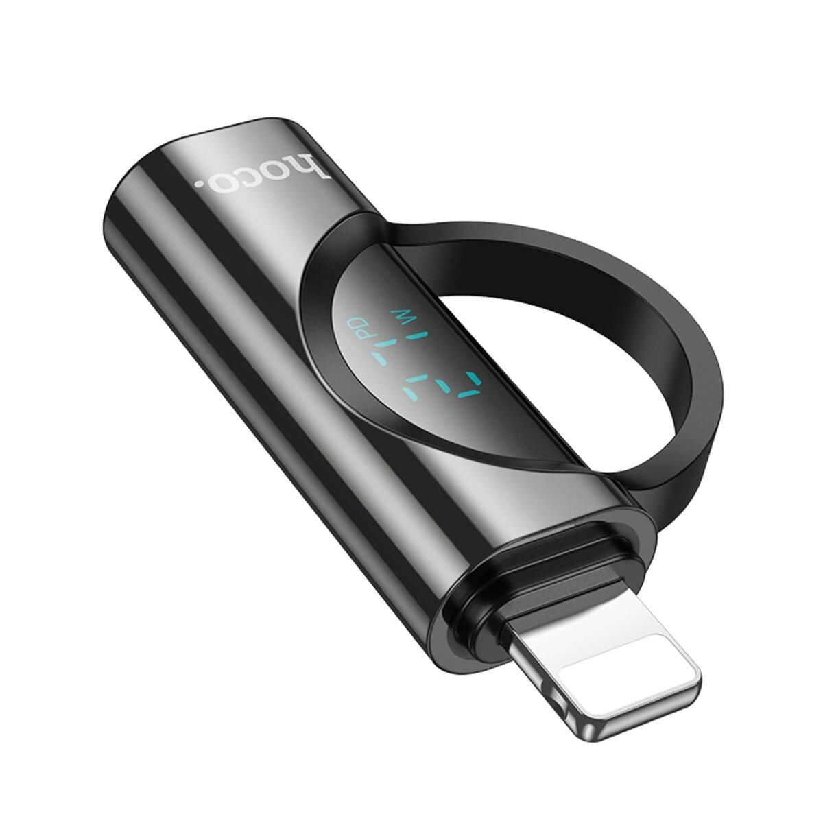 Переходник Hoco UA32B Lightning-Type-C 27 W Black (4b5a5df7) - фото 2