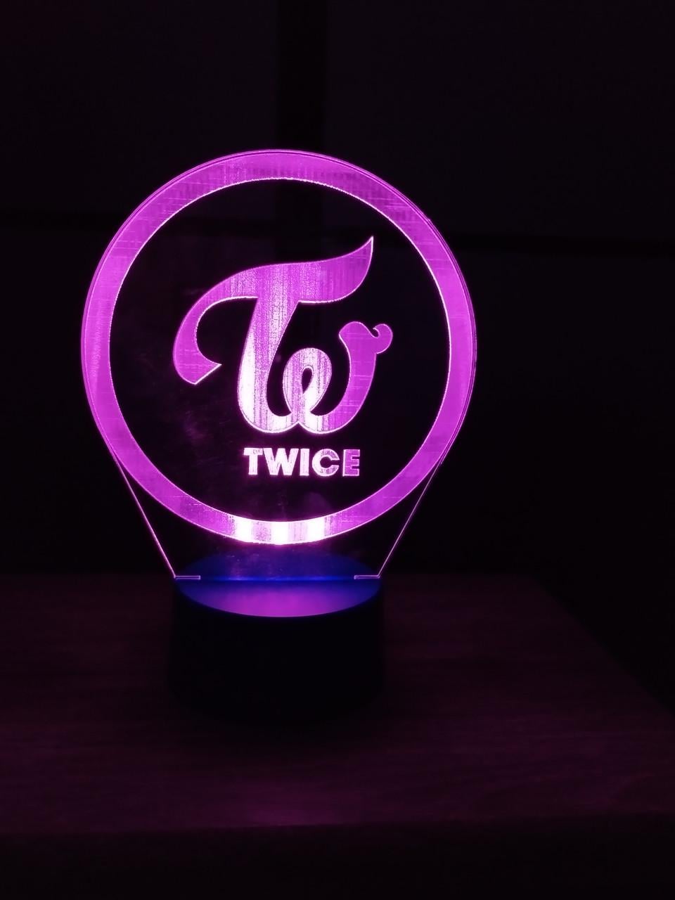 3D-ночник Twice несколько подсветок/батарейка/220V (2086844055) 3D-ночник Twice несколько подсветок/батарейка/220V (2086844055)