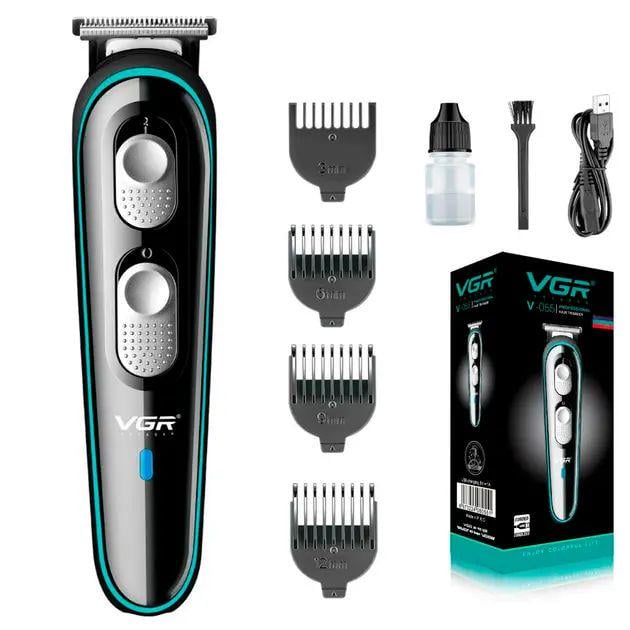 Тример акумуляторний VGR для стрижки з індикатором заряду, регулятором висоти та 4 насадками 10 Вт 500 mAH (V-055) Тример акумуляторний VGR для стрижки з індикатором заряду, регулятором висоти та 4 насадками 10 Вт 500 mAH (V-055)