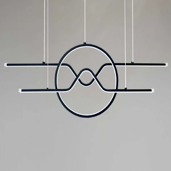 Люстра светодиодная подвесная 8204BK (2306837841)