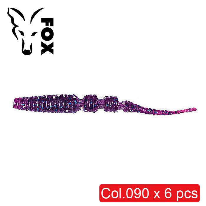 Силіконовий слаг Fox Leech Javastick №090 їстівний 9 см 6 шт. Electric june bug (8789)