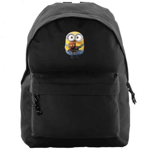 Городской рюкзак Compact Миньон с мишкой 14 л Черный (16024223-2-39466)