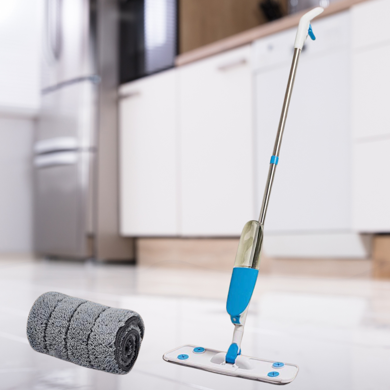 Швабра Water Spray Mop с распылителем и насадкой из микрофибры (25068581) - фото 2