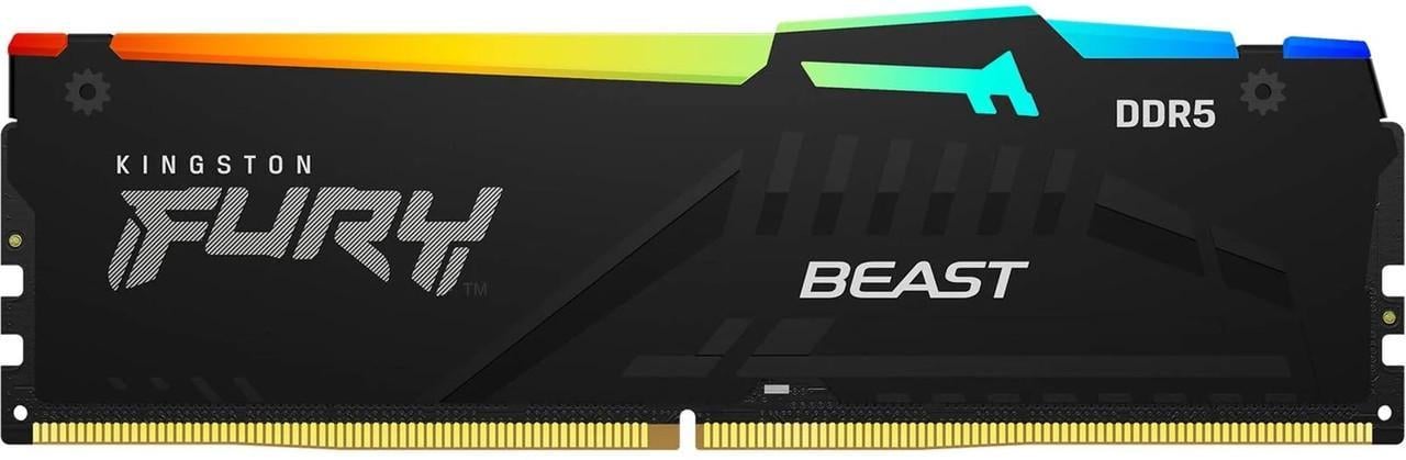 Пам'ять для настільних комп'ютерів Kingston FURY 8 GB DDR5 5600 MHz Beast Чорний (KF556C40BB-8)