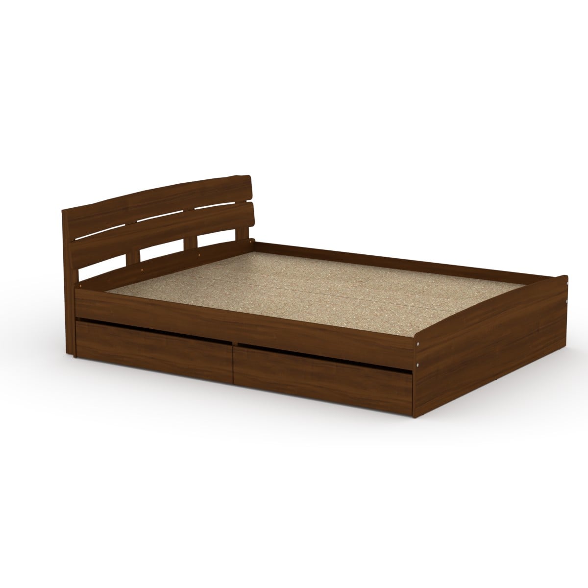 Кровать Компанит Модерн 160 + 2 ящика Орех экко (5e92f9ca74e24215af1a28b3)