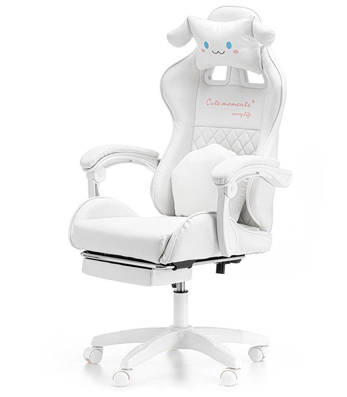 Крісло геймерське дитяче G894 з подушками та підставкою для ніг Білий (24096864) - фото 3