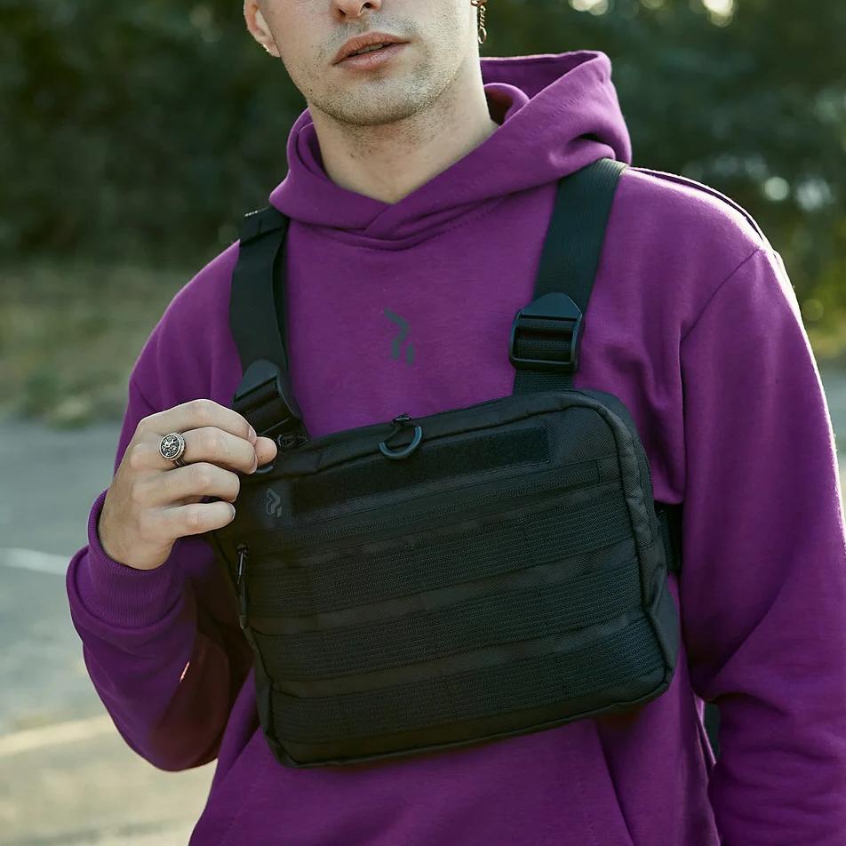 Мужская сумка через плечо нагрудная - фото 4 Мужская сумка через плечо нагрудная - фото 4