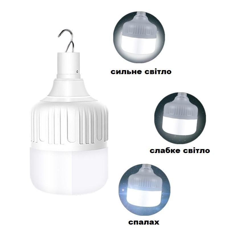Лампа для кемпінгу акумуляторна перезарядна (1740948137) - фото 3