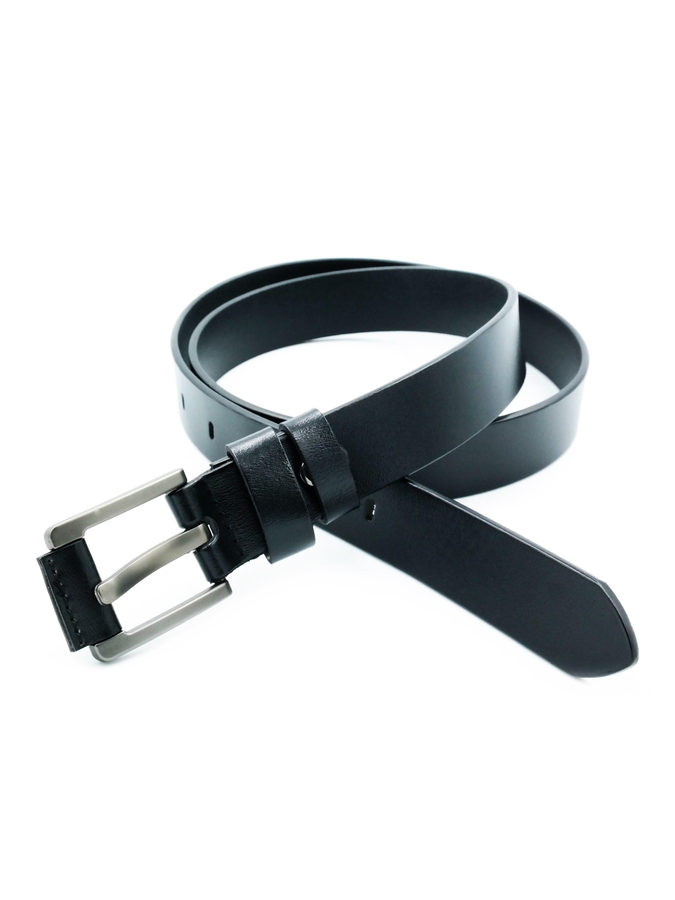 Ремень женский Weatro кожаный 2,8х110 см Черный (kit-3cm-kozh-0015)