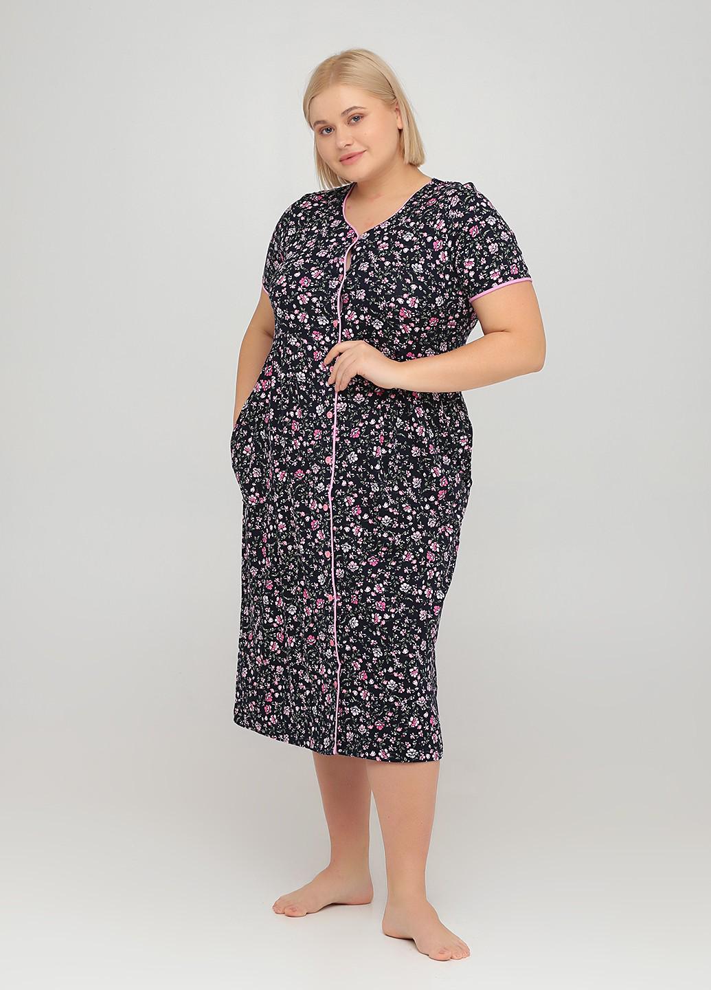 Халат женский Wild Love 4XL Черный (82323) Халат женский Wild Love 4XL Черный (82323)