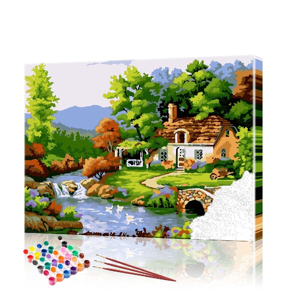 Картина по номерам ArtSale Деревня PBN0451 40х50 см