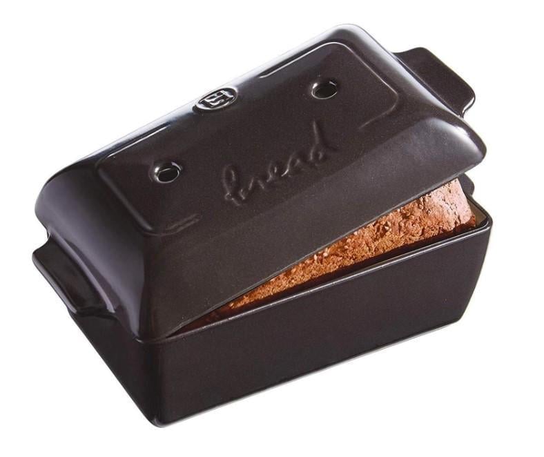 Форма для хлеба Emile Henry керамическая с крышкой 28x15x12 см Черный