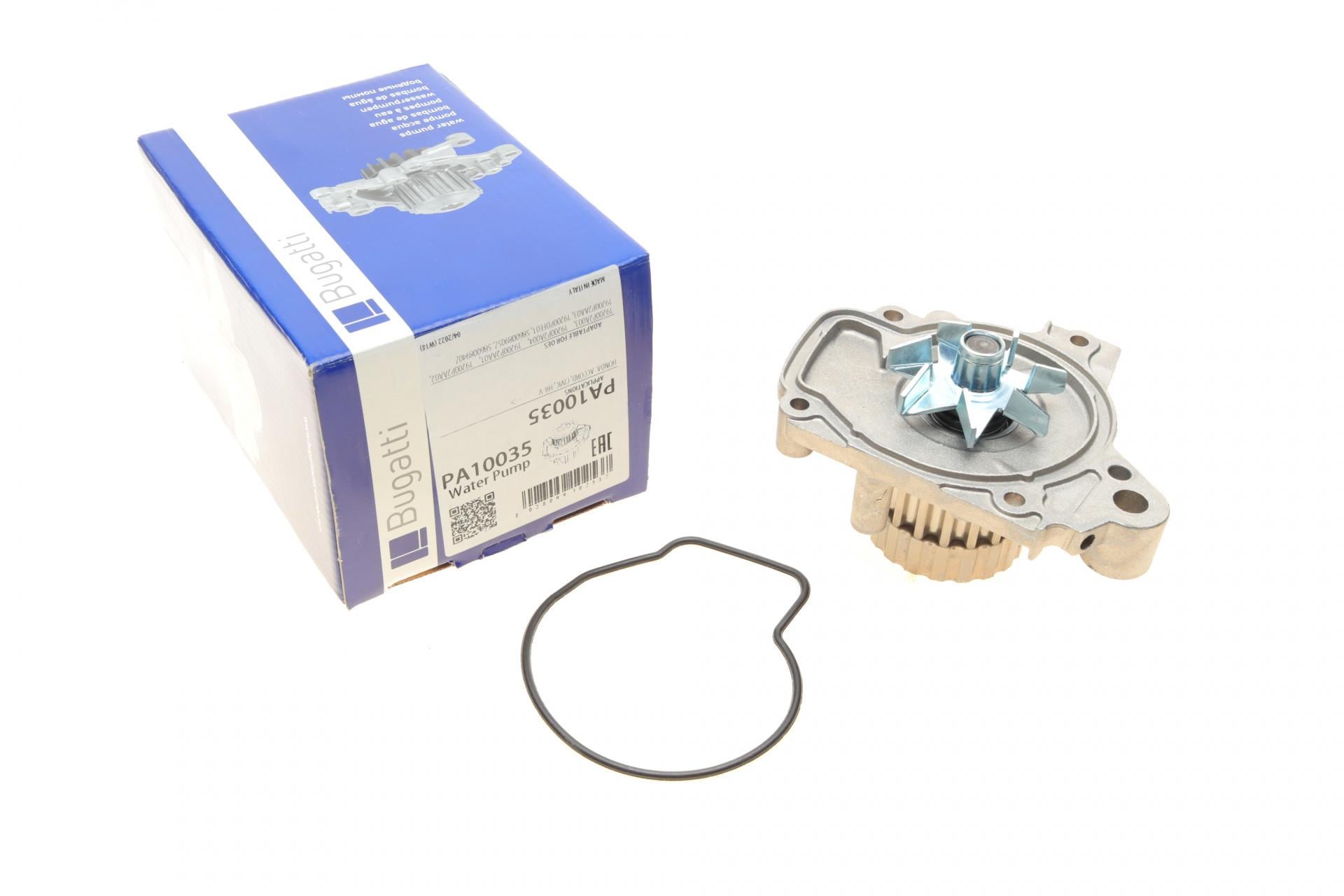 Помпа воды Bugatti Honda Accord VI 1.6/i/LS/Civic V/VI 1.4-1.6 16V 95-02/HR-V 1.6 16V 99- B/B7 лоп. PA10035